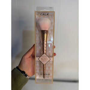 CALA Rose Bliss Collection Powder Brush Rose Gold Bristles Diamond Handle NEW